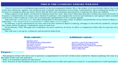 Desktop Screenshot of lomborg-errors.dk